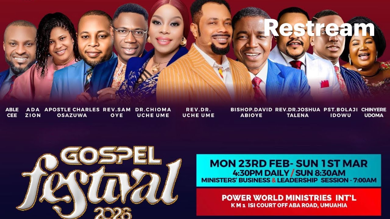 GOSPEL FESTIVAL DAY 5 EVENING  || Fri. 27th. Feb. 2026