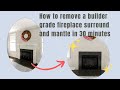 How to remove a builder grade fireplace surround and mantle