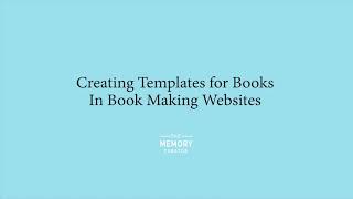 How to create a template for a photobook