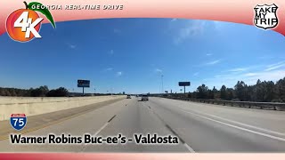 Interstate 75 Southbound from the Warner Robins Buc-ee