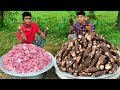    yummy tapioca biryani  indian kerala style kappa biryani  cooking skill