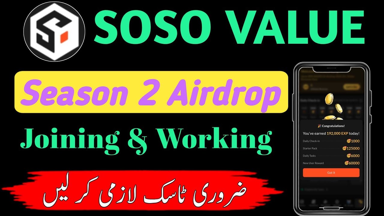 How To Join SOSO Value Airdrop || Soso Value Full Overview
