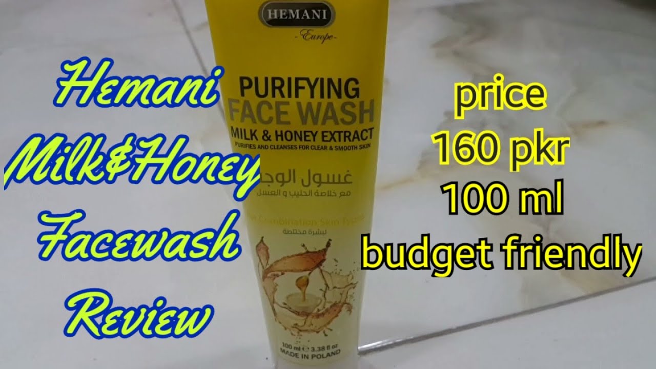 milk and honey face wash