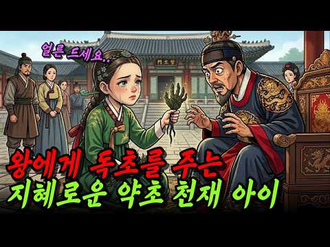 왕에게 독초를 건넨 약초 천재 9살 소녀, 소녀는 왜 독초를 건넸을까? | 야담 옛날이야기 오디오북 수면동화 전설 민담