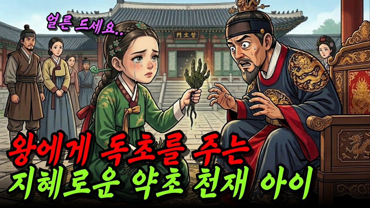 왕에게 독초를 건넨 약초 천재 9살 소녀, 소녀는 왜 독초를 건넸을까? | 야담 옛날이야기 오디오북 수면동화 전설 민담