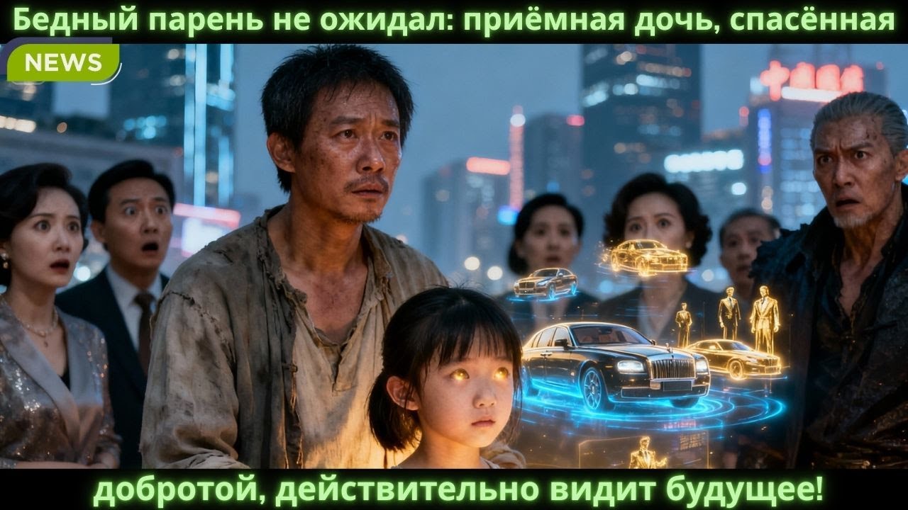 Бедный парень не ожидал: приёмная дочь, спасённая добротой, действительно видит будущее!#дорама