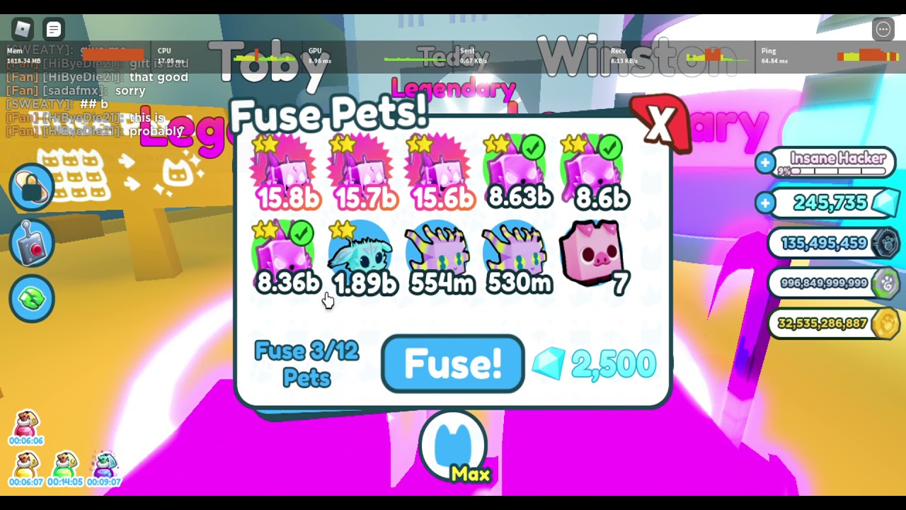 Roblox Pet Simulator X how to get good pets from fusing YouTube