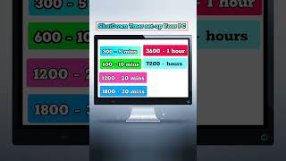 Computer ko auto shutdown kaise kare || How to set auto shutdown timer Windows 10 #shorts
