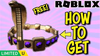 [LIMITED STOCK] *FREE ITEM* How To Get AMETHYST CROWN OF THE COBRA KING on Roblox - Lionhearts screenshot 5