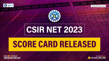 CSIR NET Mathematics Score Card Released Dec 22 -June 23
