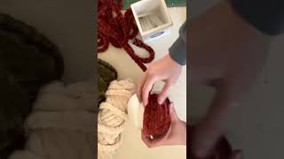 Chunky Yarn Pumpkins made from Dollar Tree Pumpkins