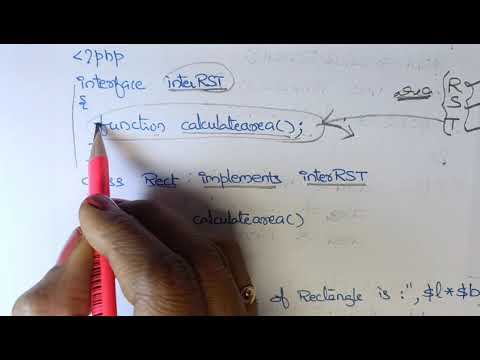 Interfaces in PHP @btechcsetutorial7264