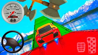 Mega Ramp Car Driving - Impossible Car Flip - Gameplay Part 1 (iOS, Android) screenshot 5