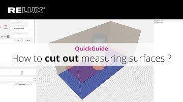 ReluxDesktop | QuickGuide | How to cut out measuring surfaces?