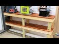 Narrow Workbench for Small Garage or Workshop