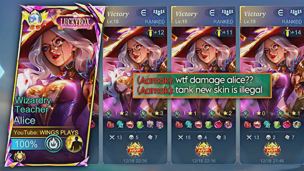 ЭЛИС БОЛЬШЕ НЕ МОЖЕТ УМЕРЕТЬ! 💀 СБОРКА И ЭМБЛЕМА WINSTREAK, 39 СЕЗОН | MLBB 2025