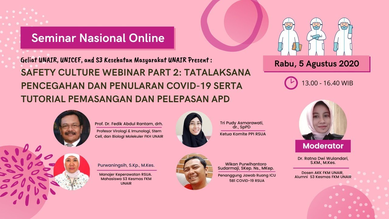 Tatalaksana Pencegahan dan Penularan COVID-19 serta Tutorial Penggunaan dan Pelepasan APD