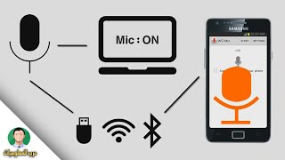 كيفية تحويل الهاتف الى مايك للكمبيوتر -  phone mic for pc