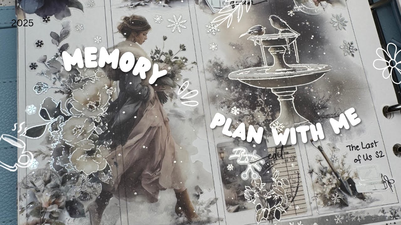Plan With Me | Winter Garden by Graceful Muse Paperie | A5 Wide Ring Inserts