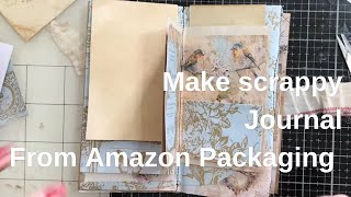 DIY Journal from Amazon Packaging 📦✨ | Simple & Beautiful Upcycling Idea
