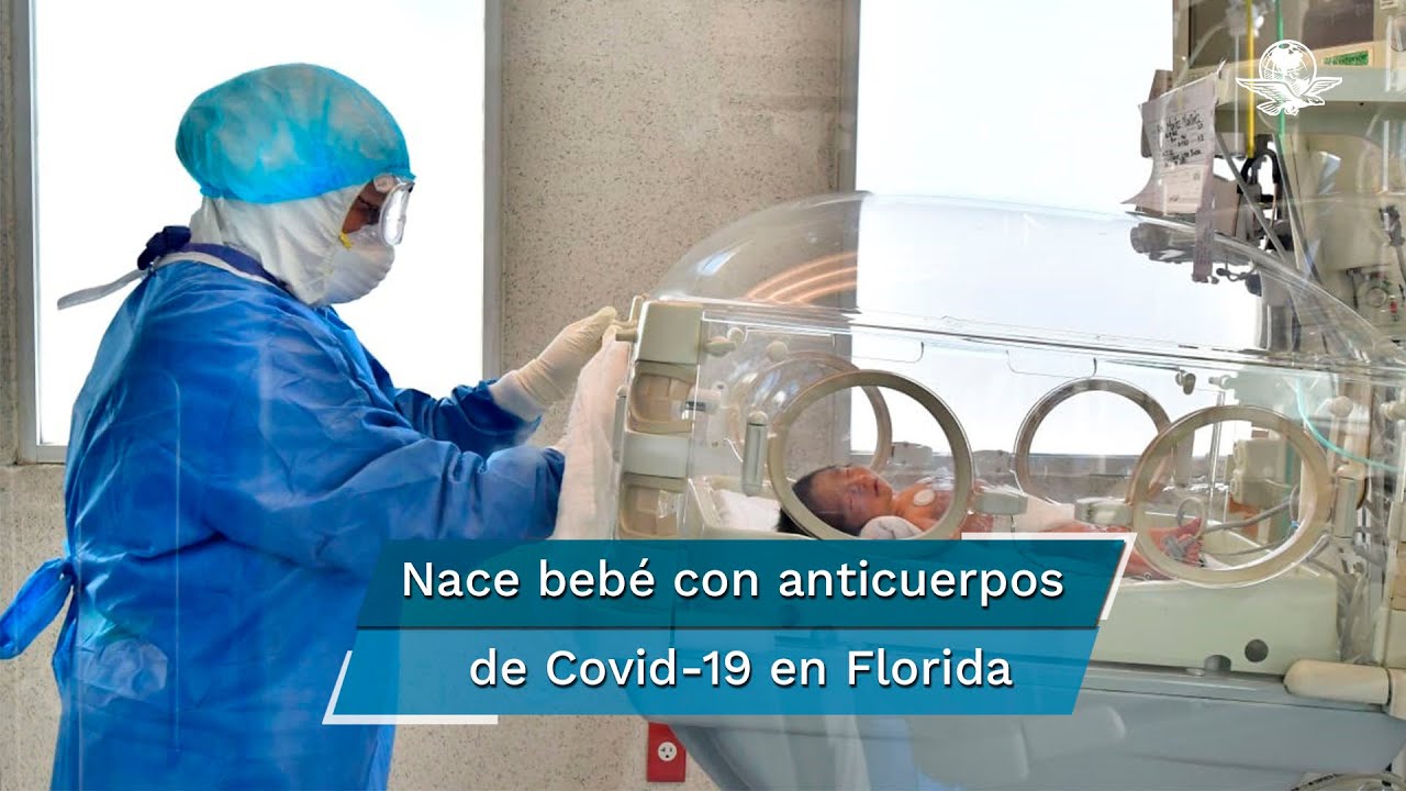 Reportan en Florida nacimiento del primer bebé en el mundo con anticuerpos de Covid-19