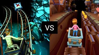 Rail Race between Subway Princess Runner VS Rail Rush - Endless Run !!! Android/iOS Gameplay HD screenshot 4