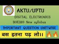 Digital electronic most important question 🔥unitwise #aktu| digital electronic
