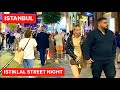 Istanbul Turkish Night Istiklal Street / 4k UHD