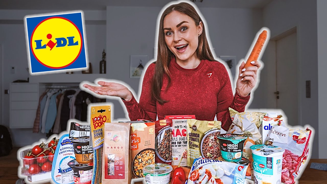 Diät Fitness Einkauf - TOP Lebensmittel zum ABNEHMEN! Lidl Food Haul😍