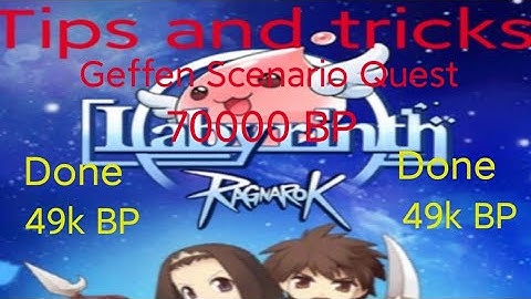 How to Clear Geffen scenario finish by 49k BP - labyrinth of Ragnarok