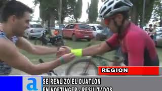 Se realizó un DUATLON en Noetinger. Resultados.