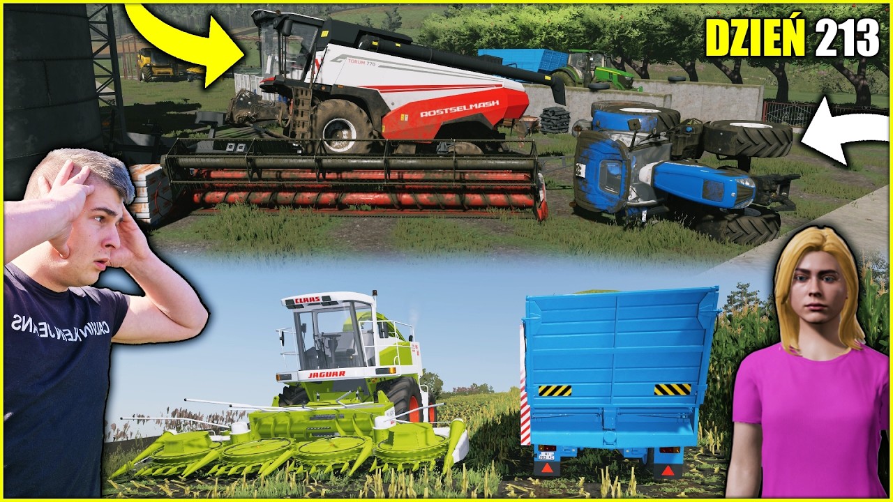 TEN KOMBAJN TO JAKAŚ PORAŻKA😡 OPOROWA AKCJA KISZONKA😍┃ZAGUBIENI W LESIE 🔥 DZIEŃ ➡213┃FS 22