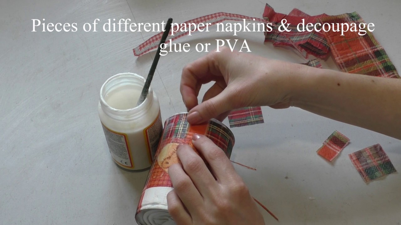 Decoupage lesson for beginners 36 napkin patchwork technique