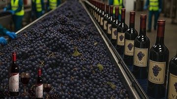 How Grapes Are Turned Into Wine In A Factory | How Wine Is Made