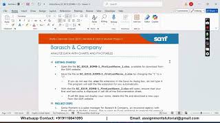 Shelly Cashman Excel 2019 | Module 8: End of Module Project 1 Barasch & Company