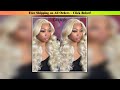 613 Blonde Hd Lace Frontal Wig 13x4 13x6 Lace Frontal  Wigs 30 36 Inch Body Wave 200% Density