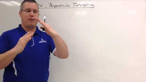 Parallel Perpendicular and Intersecting Lines