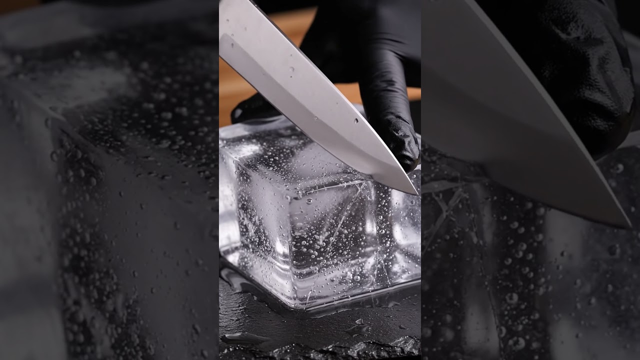 ice cube cutting slice 