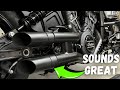 GP Shorty Slip-on Exhaust Install and Test on The Indian Scout Rogue, These are Super LOUD!