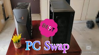 PC Swap. Pre-built pc components to custom PC case, upgrading my Cabinet Deepcool #prebuilt #pcbuild