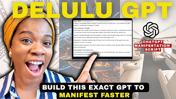 Create a Future You GPT with ChatGPT for SCRIPTING (STEP BY STEP - MANIFEST)