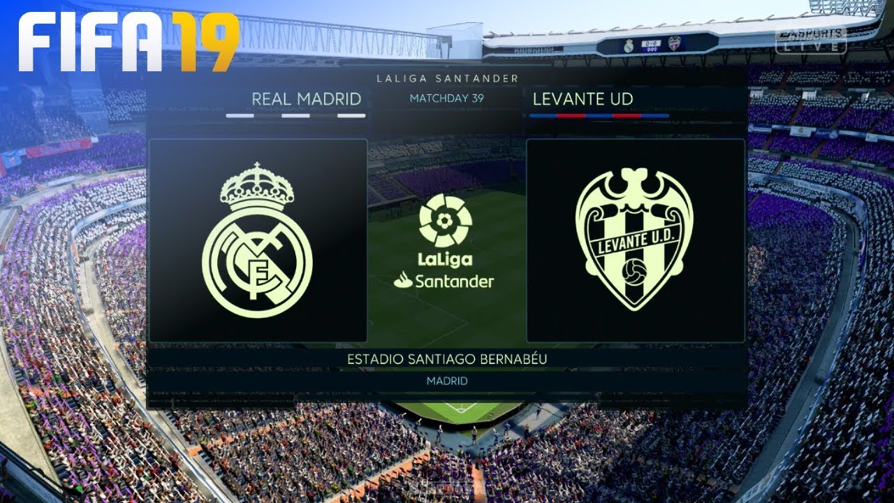 Fifa 19 Real Madrid Vs Levante Ud Estadio Santiago Bernabeu