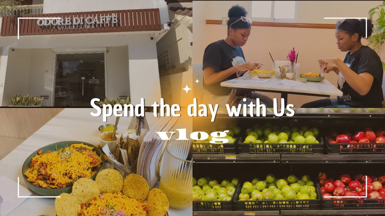 Spend a day with us / Vlog /trying new coffee shop/grocery run YouTube