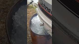 Johnson 20hp 1988 first run of the year