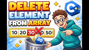 Delete Element from Array in C++ | DSA