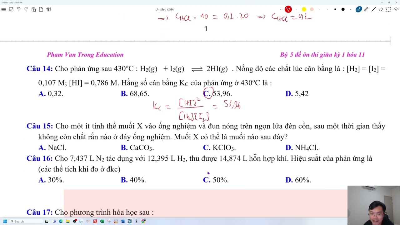 HÓA 11-Đề 01-02 Ôn Thi Giữa Kỳ I Form Mới
