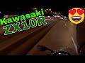 Kawasaki zx10R Погнал по Встречке покатушки по ночному Big City Munic