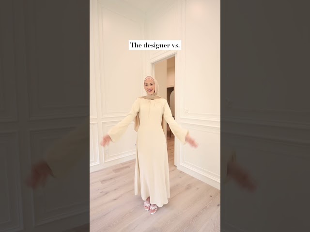 The Designer vs. the Designs 👀#modestdresses #abaya #eidoutfit