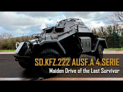 Maiden Drive of the Last Sd.Kfz. 222 Ausf.A 4.Serie in Existence