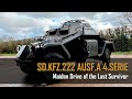 Maiden drive of the last sdkfz 222 ausfa 4serie in existence